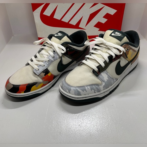 Men’s Nike Dunk Low SE Sail Multi-Camo size 11 - Picture 1 of 12